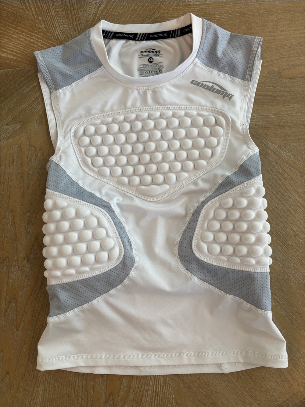 Baseball Kids White Padded Protective Sport Vest
